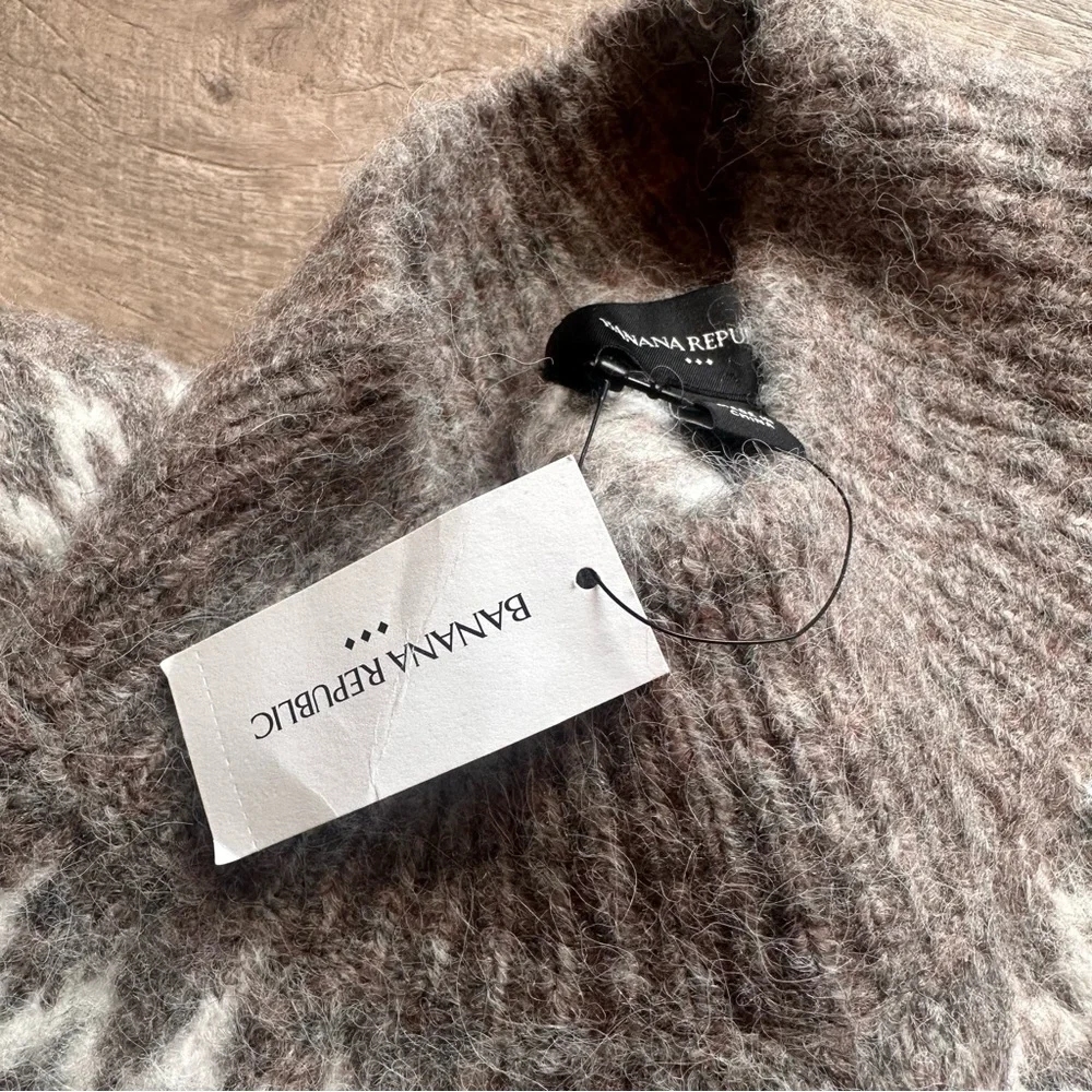 Banana Republic Fair Aisle Mock Neck Wool Blend Sweater - Picture 7 of 10